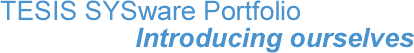 TESIS SYSware Portfolio