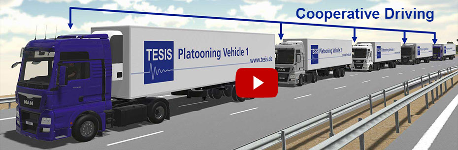 Multi-Ego-Fahrzeugsimulation für die Entwicklung von kooperativem Fahren, z.B. im LKW-Platoon